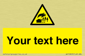 Custom Warning: Large scale fire zone